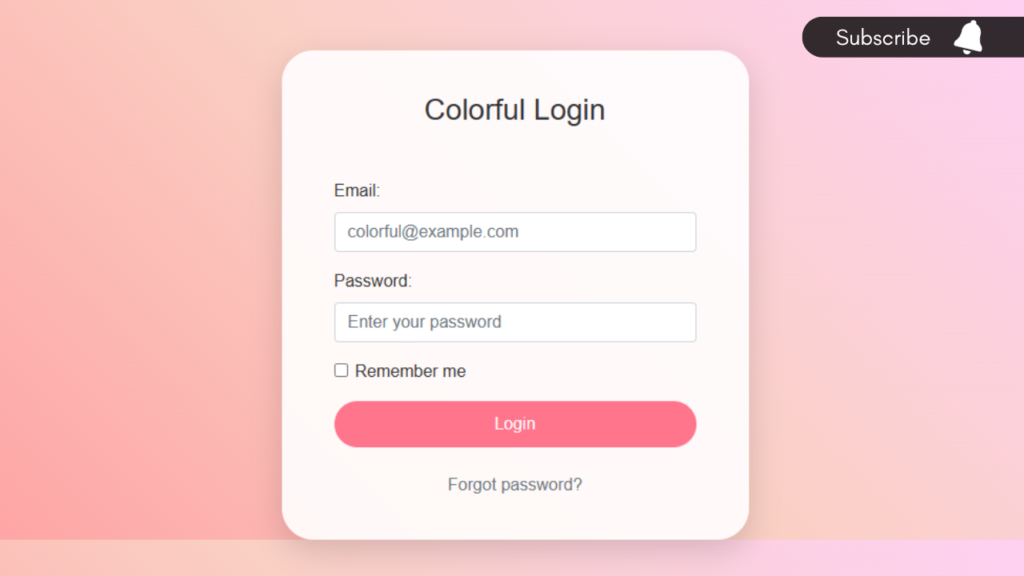 HOW TO CREATE A RESPONSIVE Colorful LOGIN FORM. manglastubh by ankit akolkar