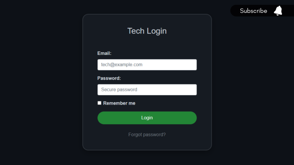 How to create responsive tech login form. manglastubh by ankit akolkar.