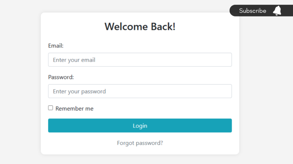 How to create responsive welcome login form. code with swati akolkar