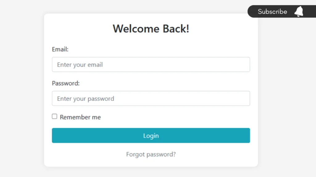 how to create responsive welcome back login form. Manglastubh by ankit akolkar