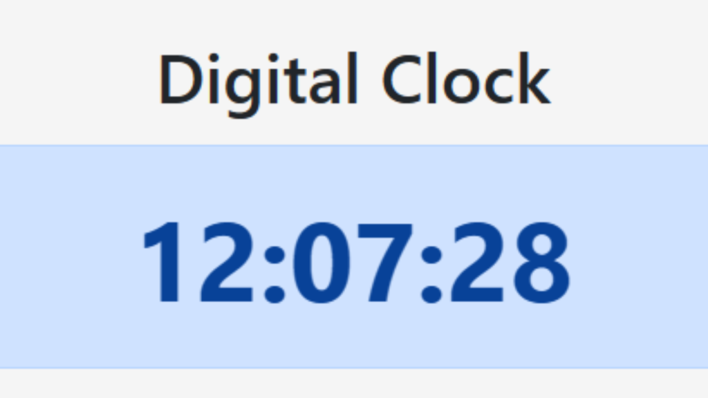 1 Digital Clock. manglastubh by ankit akolkar