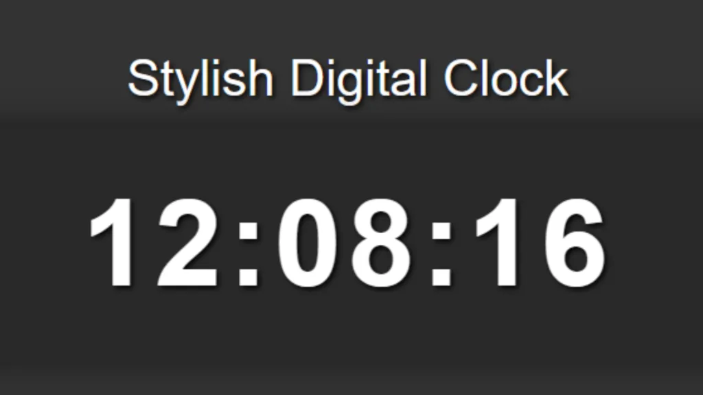 2 Stylish Digital Clock. manglastubh by ankit akolkar