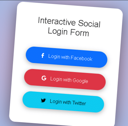 HOW TO CREATE Interactive Social Login Form. manglastubh by ankit akolkar