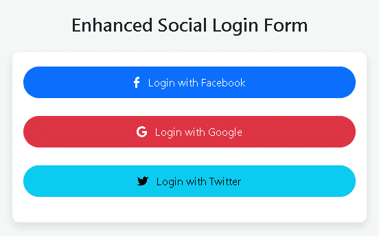 enhanced social login form. manglastubh by ankit akolkar