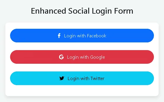 enhanced social login form. manglastubh by ankit akolkar