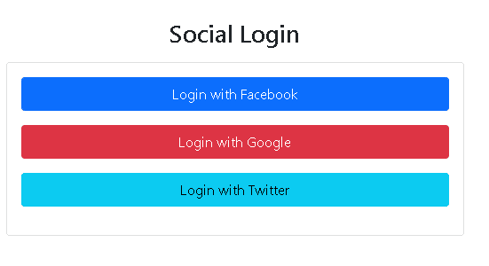 how to create social login form. manglastubh by ankit akolkar